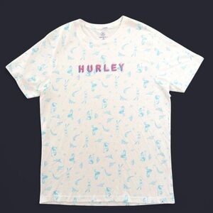 Men’s Hurley Tee -Mermaids & Deep Sea Diving | T-Shirt | Size M | Blue Teal